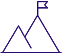 Pyramid with flag icon