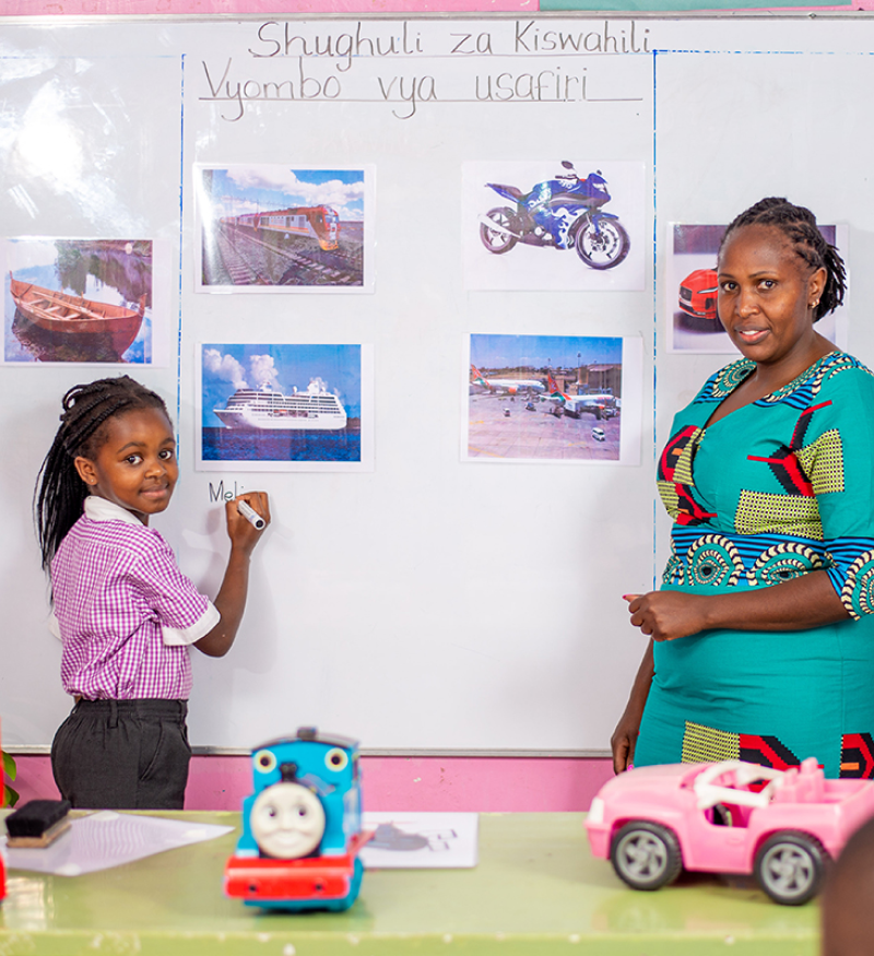 Riara kindergartens Kiswahili class ongoing